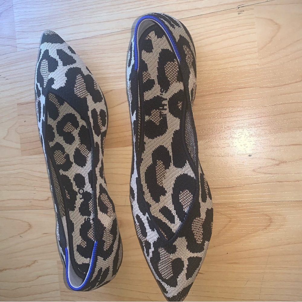 Rothy's The Point Leopard - Desert Cat Flats - Size 9.5 New (no box) - Picture 4 of 7
